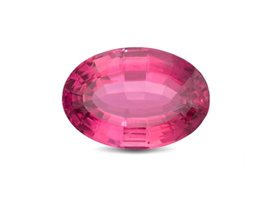 Đá tourmaline hồng cắt hình oval